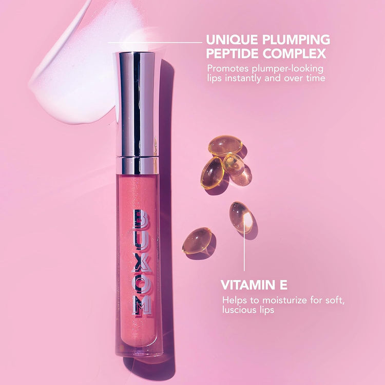 Full-On Plumping Lip Polish, Tinted Lip Plumper Gloss, Plumping Peptides & Vitamin E, High Shine Lip Gloss, Nourishes, Moisturizes & Softens Lips, Vegan