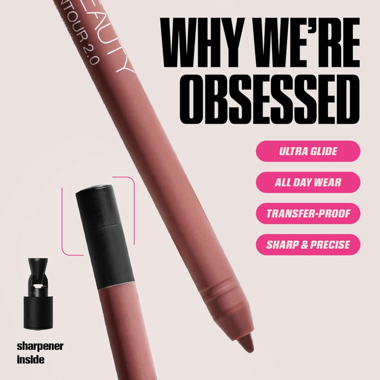 Limited Edition Pink Kit Juicy Bombshell Lip Duo - Lip Pencil and Lip Gloss - Travel Size