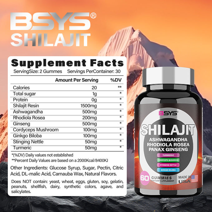 Gomitas Shilajit 8 en 1 Yahfi – Energía y Rendimiento Total