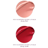 Stay Vulnerable Mini Glossy Lip Balm Duo - Nearly Petal and Nearly Scarlet - Travel Size