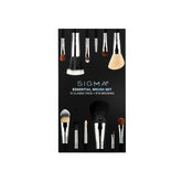 Essential Makeup Brushes Set – Professional Grade Makeup Brush Set with Premium Fibers and Sleek, Durable Handles for Face & Eyes, Includes 12 CK001 Black Makeup Brushes