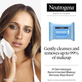 Makeup Remover Wipes, Ultra-Soft Cleansing Facial Towelettes for Waterproof Makeup, Alcohol-Free, Plant-Based, 50 Count (2 Packs of 25)
