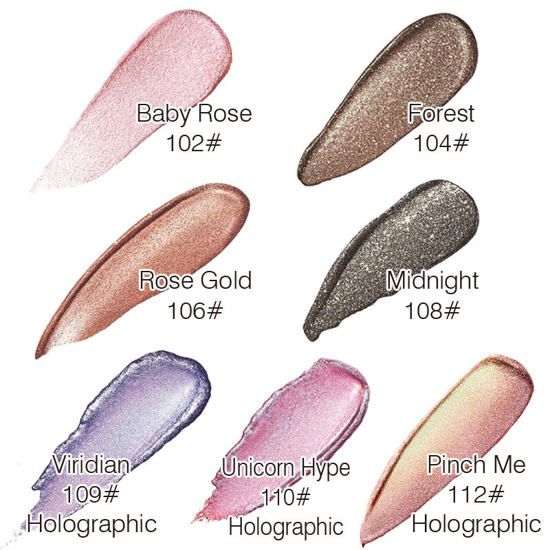 Sombras Líquidas Yahfi Glitter & Glow – Efecto Metálico
