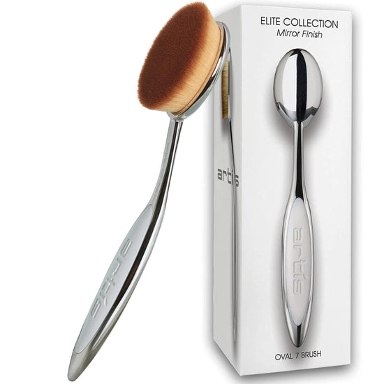 Elite Oval 7 Brush | Oval Makeup Brush | Luxury Synthetic Foundation Brush | Ideal for Foundation, SPF, Skincare | Use with Liquids, Powders, and Creams | Creates Airbrush Finish