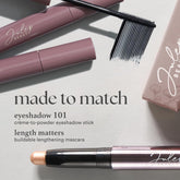 Eyeshadow 101 Cream-To-Powder Waterproof Shadow Stick – Putty Matte – Long-Lasting, Crease-Proof, Neutral & Soft Matte Eyeshadow with Built-In Smudger