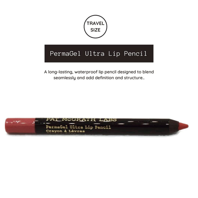 Mini Divine Rose Lip Trio for Women - 3 Pc 0.14Oz Mattetrance Lipstick, 0.15Oz Mini Lusto Gloss, 0.042Oz Permagel Ultra Lip Pencil