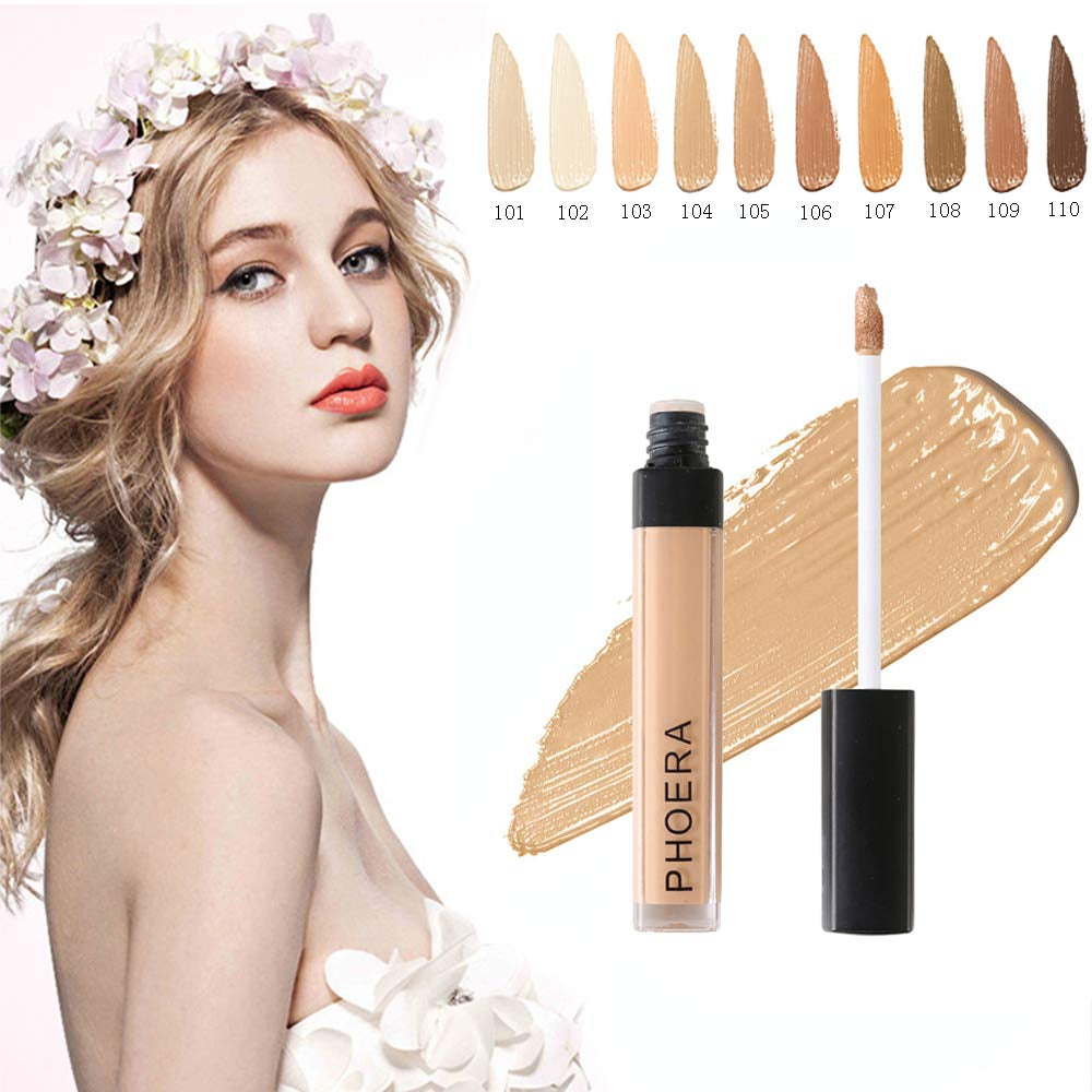 AQUAPURITY  Liquid Concealer Full Coverage Makeup Face Moisturizer Foundation Conceal under Eye Dark Circles (101 LIGHT)