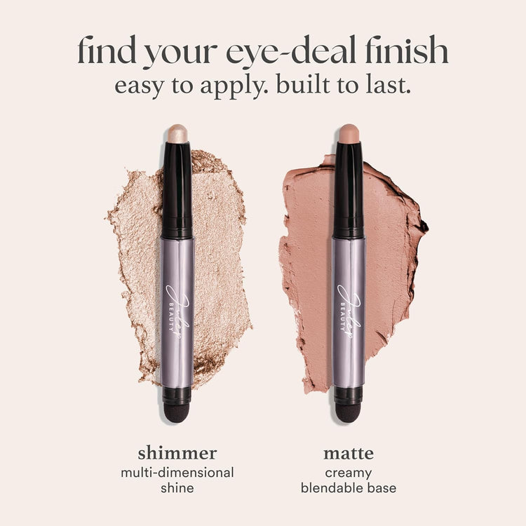 Eyeshadow 101 Cream-To-Powder Waterproof Shadow Stick – Putty Matte – Long-Lasting, Crease-Proof, Neutral & Soft Matte Eyeshadow with Built-In Smudger