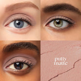 Eyeshadow 101 Cream-To-Powder Waterproof Shadow Stick – Putty Matte – Long-Lasting, Crease-Proof, Neutral & Soft Matte Eyeshadow with Built-In Smudger