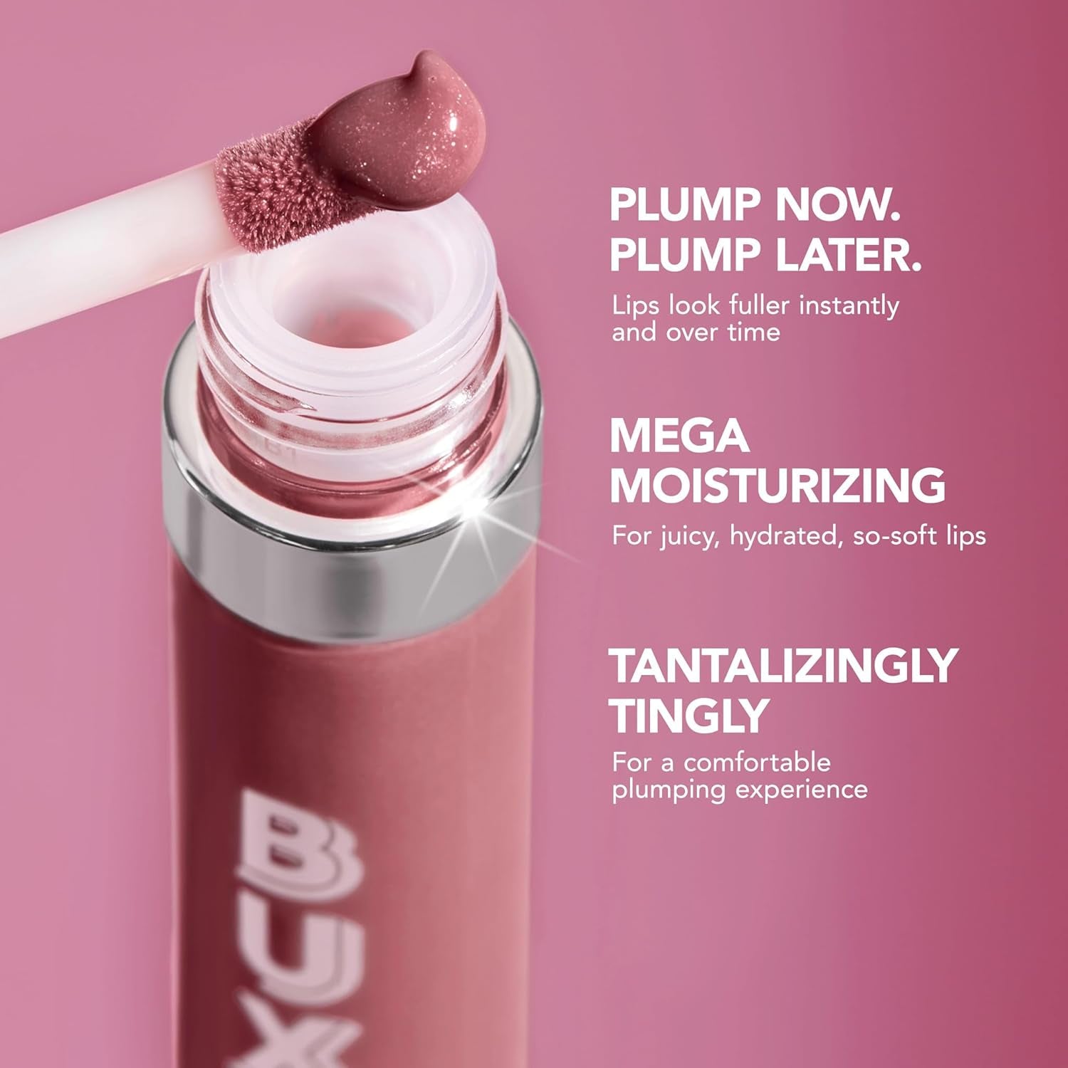 Full-On Plumping Lip Polish, Tinted Lip Plumper Gloss, Plumping Peptides & Vitamin E, High Shine Lip Gloss, Nourishes, Moisturizes & Softens Lips, Vegan