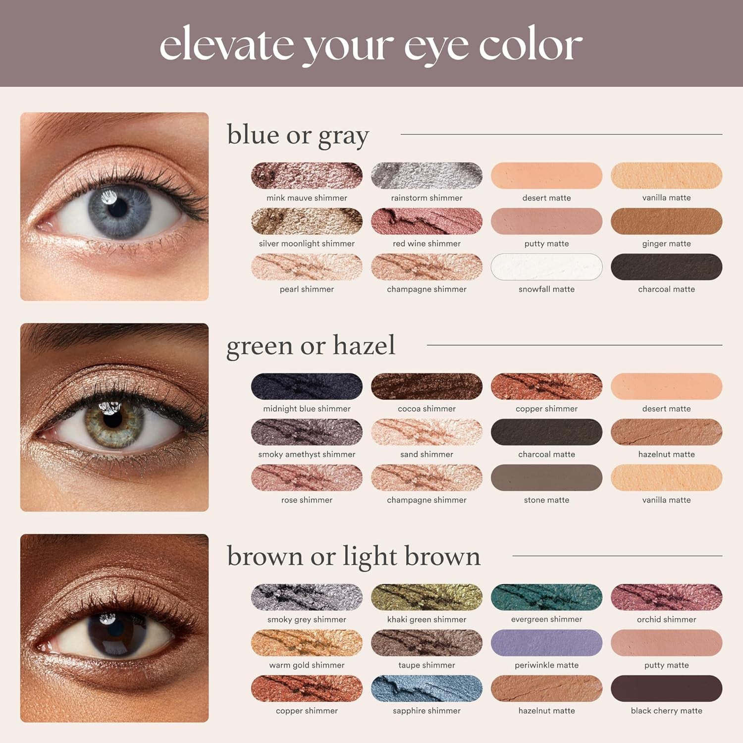 Eyeshadow 101 Cream-To-Powder Waterproof Shadow Stick – Putty Matte – Long-Lasting, Crease-Proof, Neutral & Soft Matte Eyeshadow with Built-In Smudger