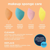 5 Piece Everyday Essentials Makeup Brush Set, Includes 4 Brushes & Makeup Sponge, for Foundation, Blush, Bronzer, Contour, Eyeshadow, & Powder, Travel Gift Set, Cruelty-Free & Vegan
