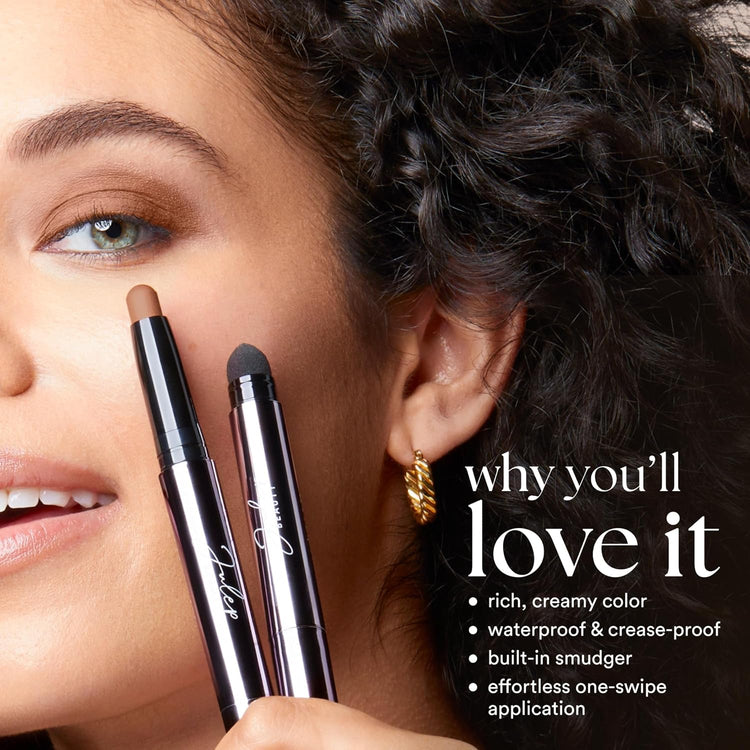 Eyeshadow 101 Cream-To-Powder Waterproof Shadow Stick – Putty Matte – Long-Lasting, Crease-Proof, Neutral & Soft Matte Eyeshadow with Built-In Smudger