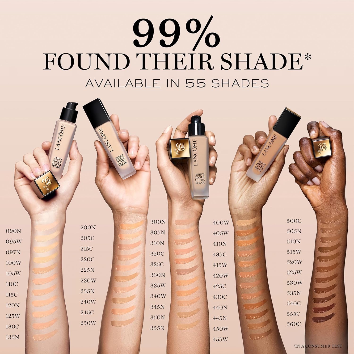Teint Idole Ultra Wear Buildable Full Coverage Foundation - Longwearing & Waterproof - Natural Matte Finish