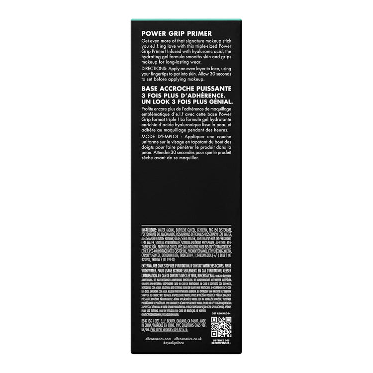 Power Grip Primer Jumbo, Gel-Based & Hydrating Face Primer for Smoothing Skin & Gripping Makeup, Moisturizes & Primes, 2.5 Oz