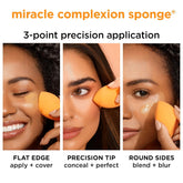 5 Piece Everyday Essentials Makeup Brush Set, Includes 4 Brushes & Makeup Sponge, for Foundation, Blush, Bronzer, Contour, Eyeshadow, & Powder, Travel Gift Set, Cruelty-Free & Vegan