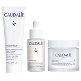 Caudalie Vinoperfect Brightening Trio, Vinoperfect Dark Spot Serum Vitamin C Alternative 30 Ml, Dark Spot Brightening Moisturizer with Niacinamide 50 Ml, and Glycolic Peel Mask 75 Ml