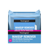 Makeup Remover Wipes, Ultra-Soft Cleansing Facial Towelettes for Waterproof Makeup, Alcohol-Free, Plant-Based, 50 Count (2 Packs of 25)
