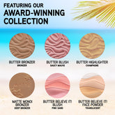 Butter Palette, Nourishing Bronzer, Blush, Highlighter, and Moisturizing Face Powder Blend, Cruelty Free - Dream Team